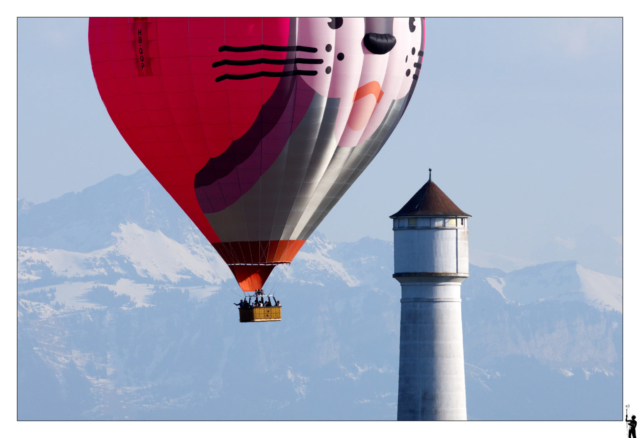 Montgolfière près de Goumoens