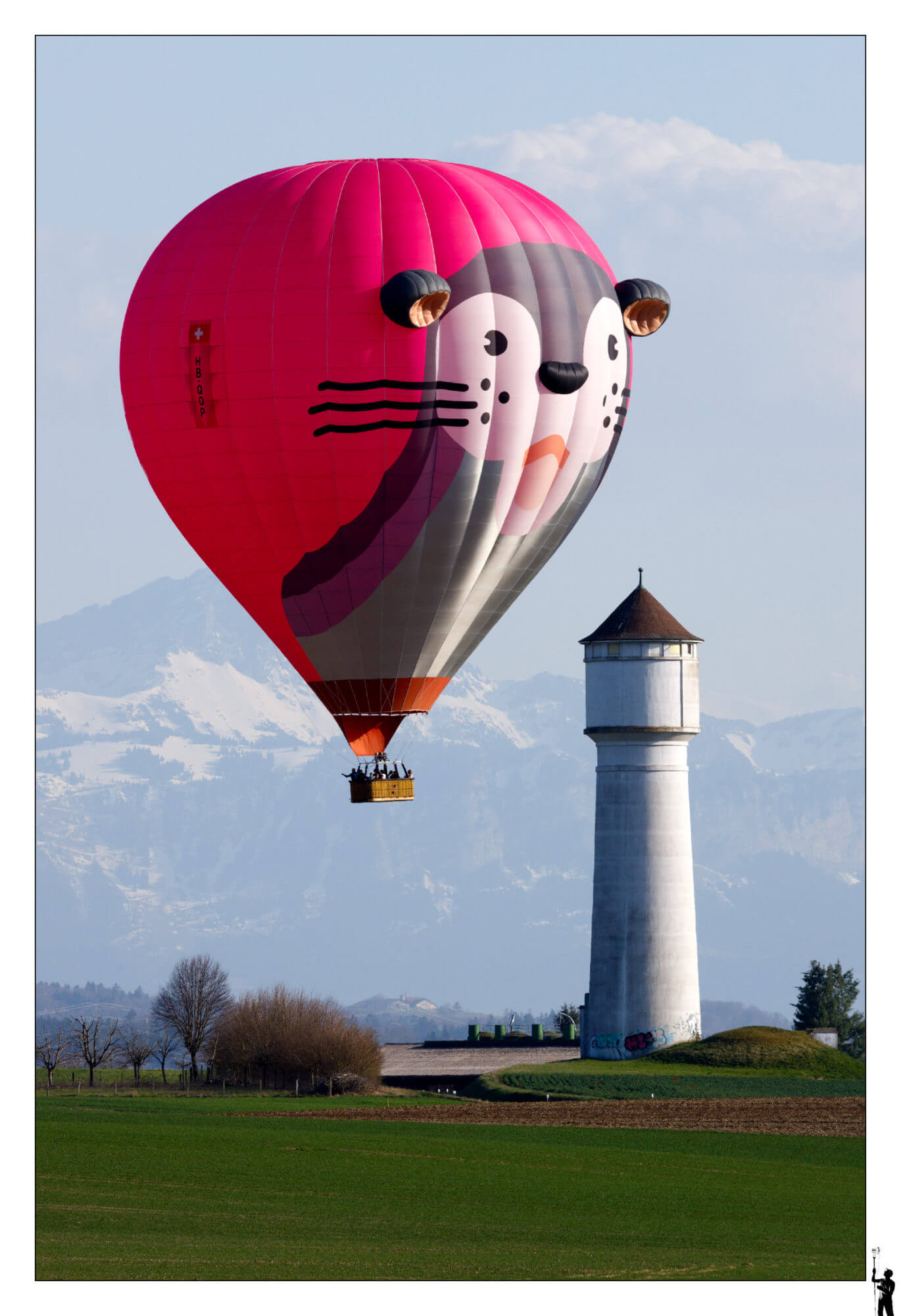 Montgolfière près de Goumoens