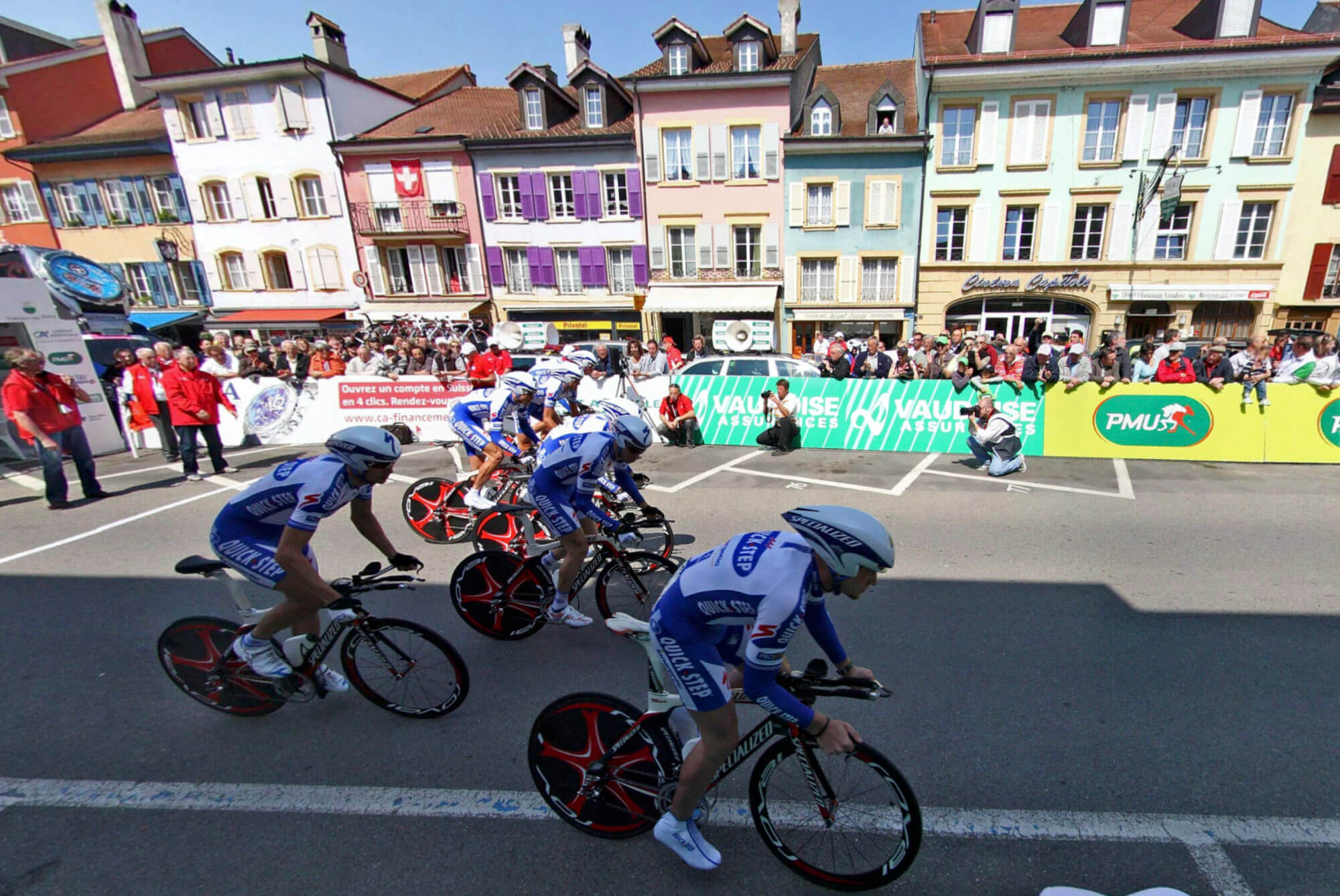 Départ du tour de Romandie à Yverdon en Suisse