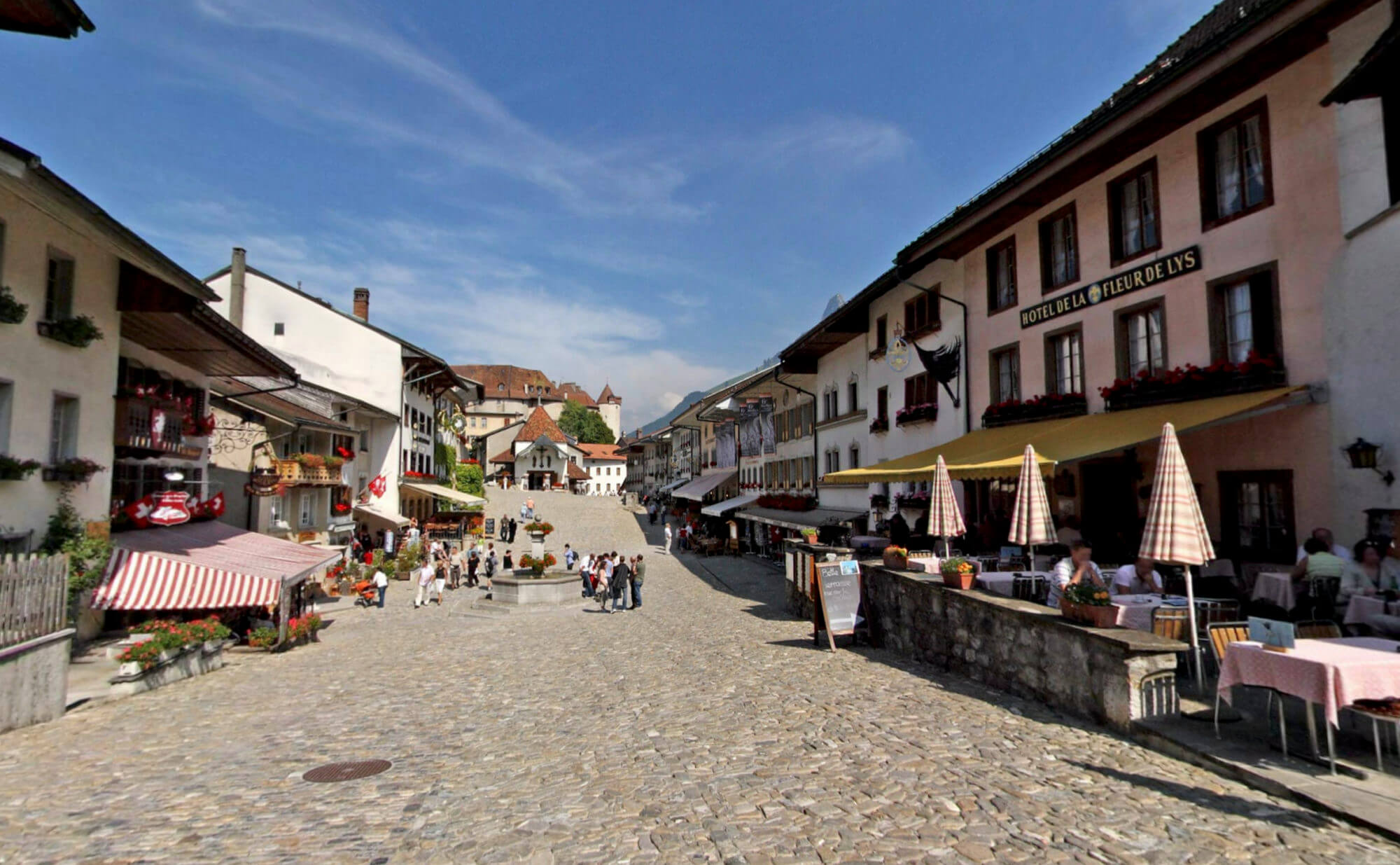 Le village de Gruyères en Suisse