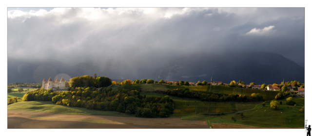 Belles lumières sur la région de champagne