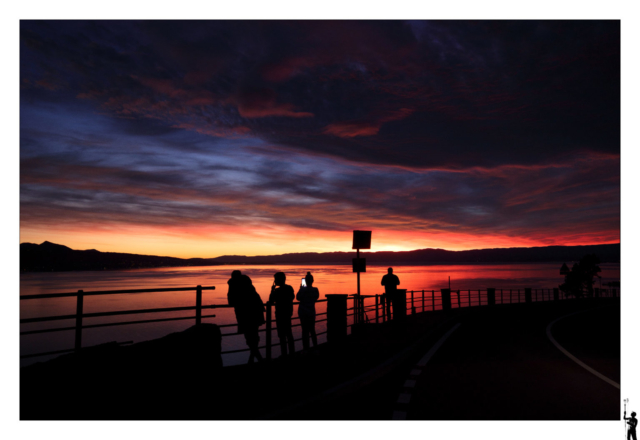 Couché de soleil depuis Chexbres, M50