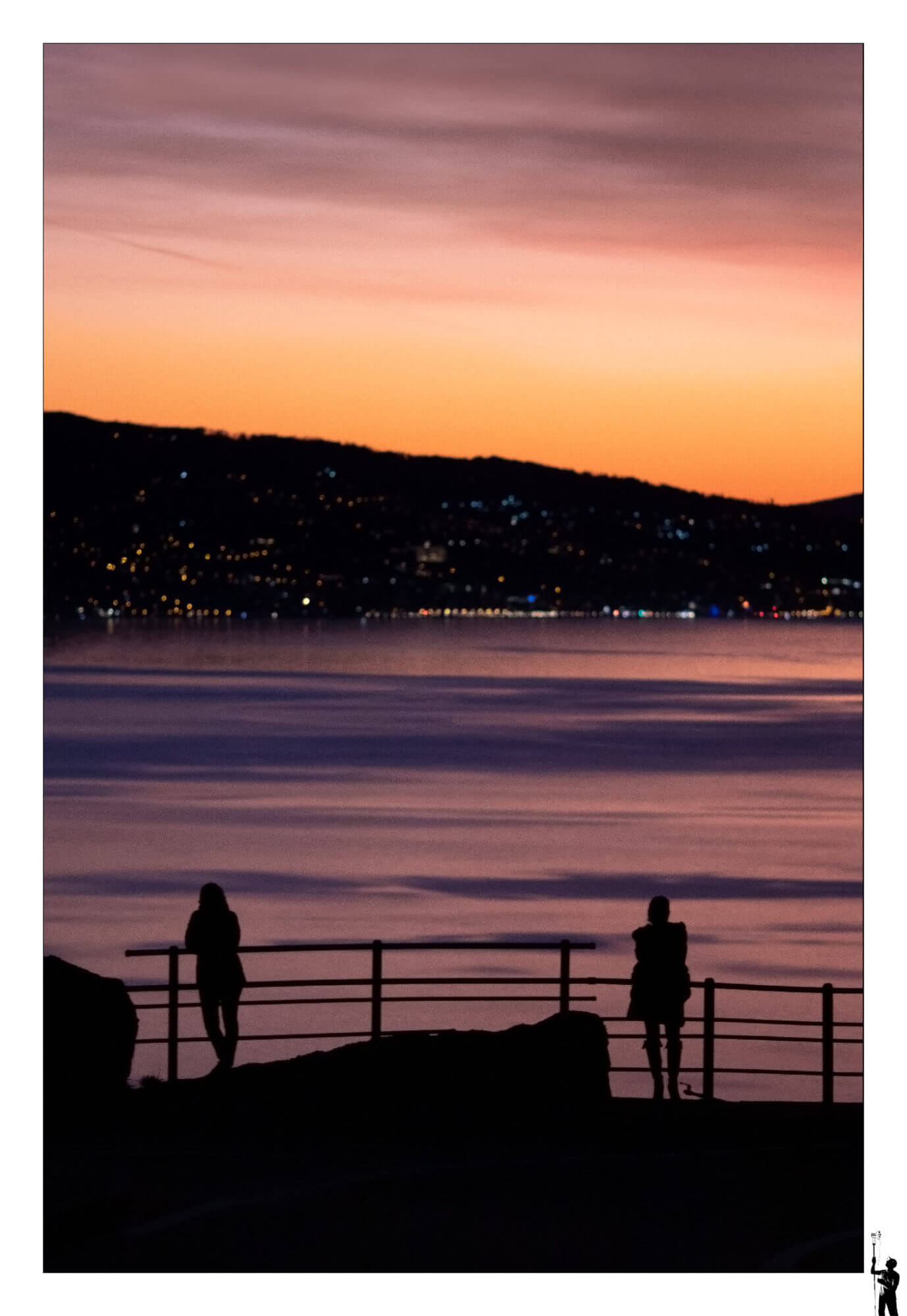 Couché de soleil sur le Léman depuis Chexbres