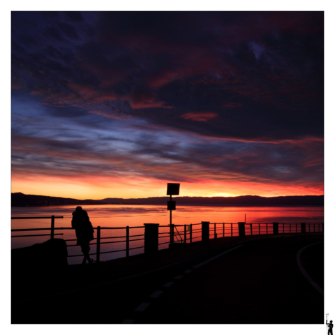 Couché de soleil depuis Chexbres