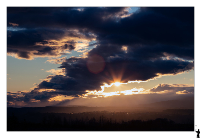 Soleil au travers des nuages dans la canton de Vaud