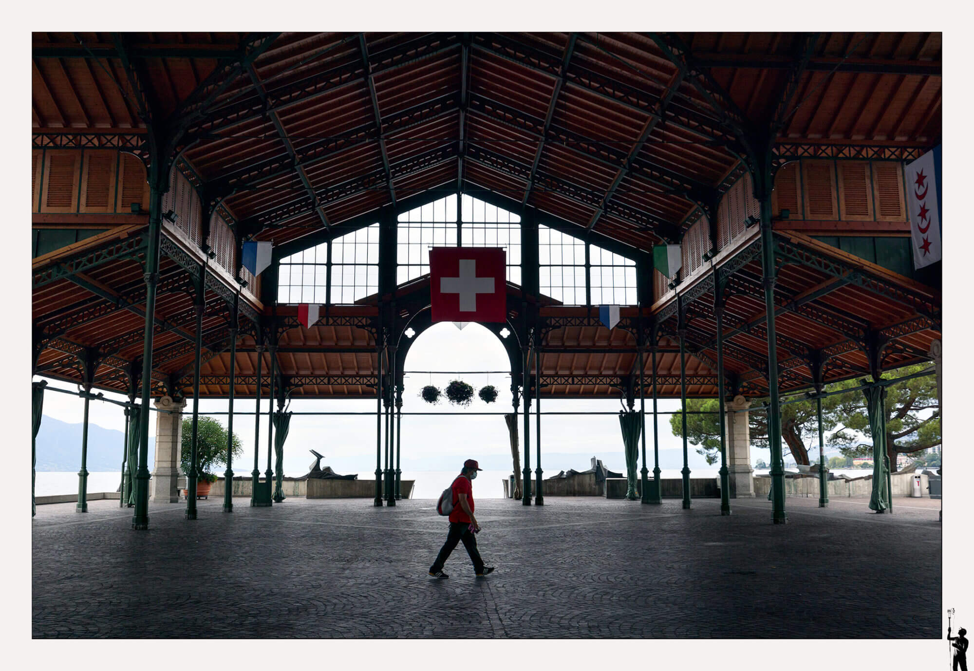 Le marché couvert de Montreux en Suisse