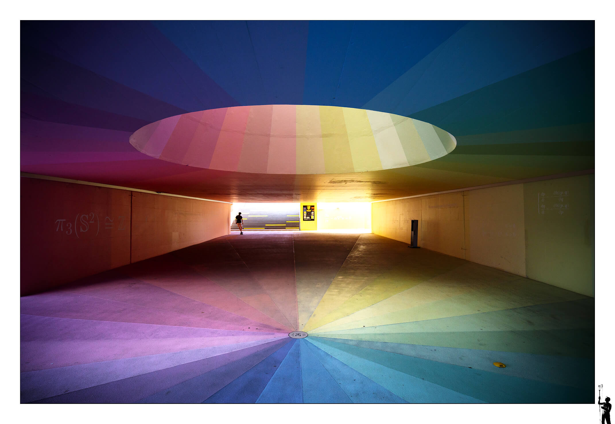 Arrêt de Métro de l'EPFL et ses multiples couleurs