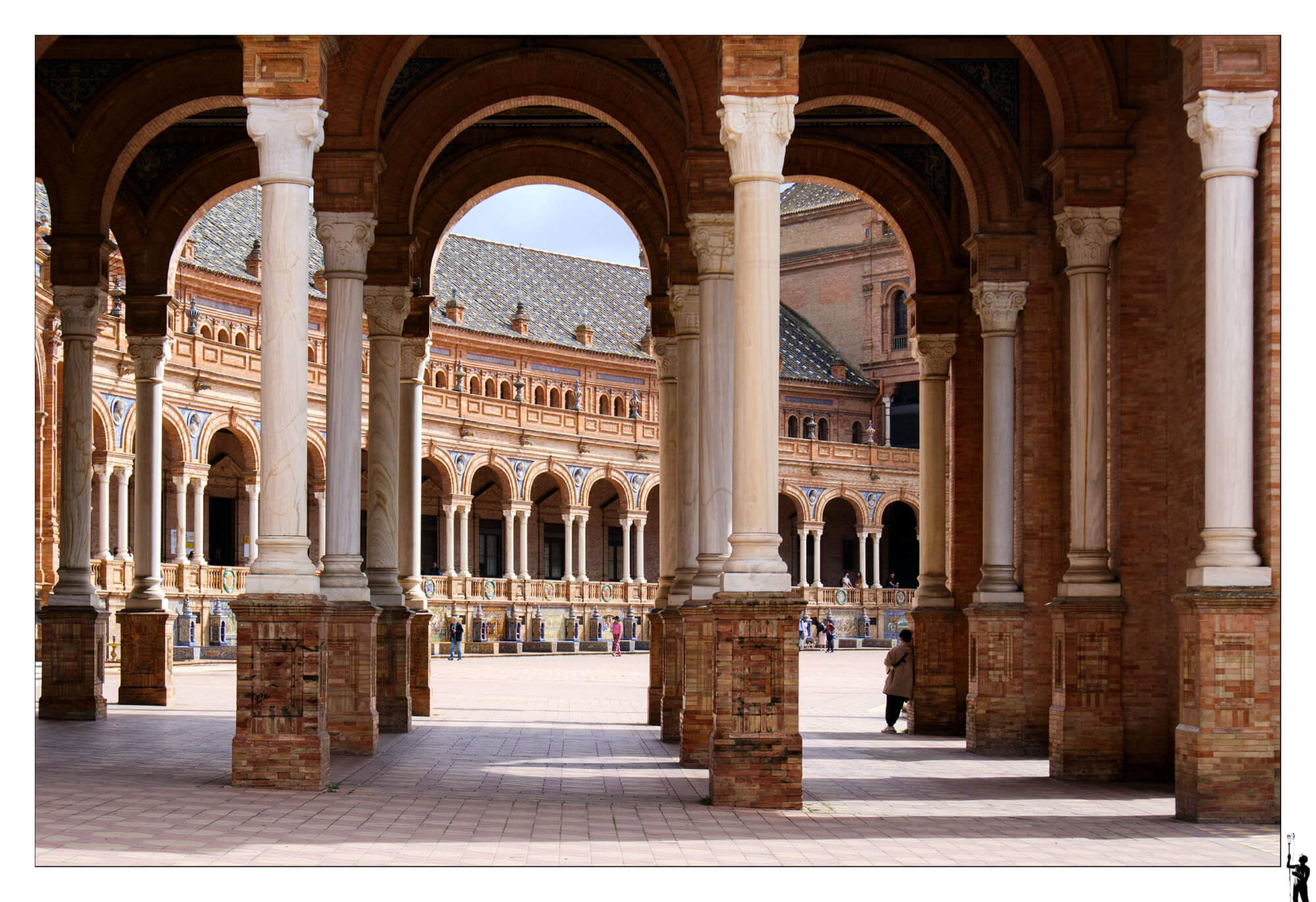 Place d'Espagne à Séville en Espagne