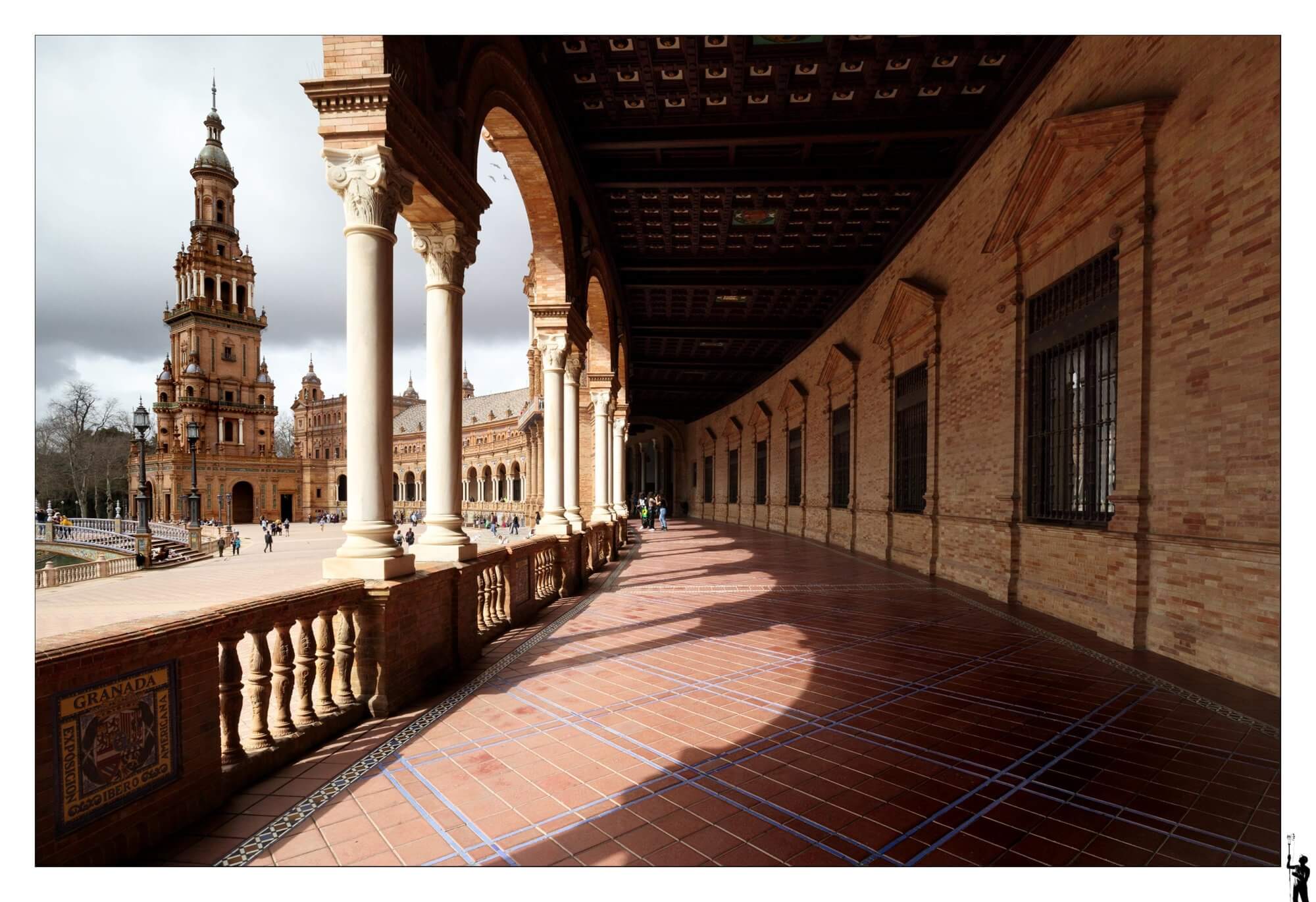 Place d'Espagne à Séville en Espagne