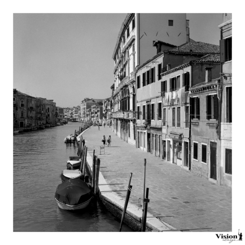 Photo au 6x6 argentique noir et blanc à Venise Canaregio