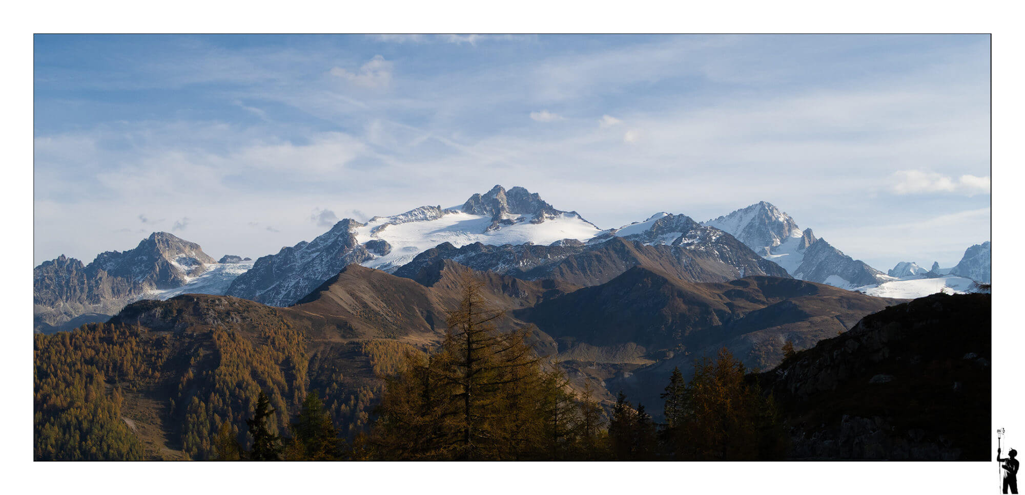 Glacier du Trient en Suisse en automne