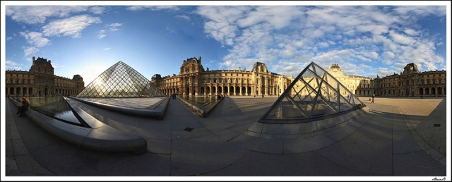 Place du Louvre à Paris en panorama 360
