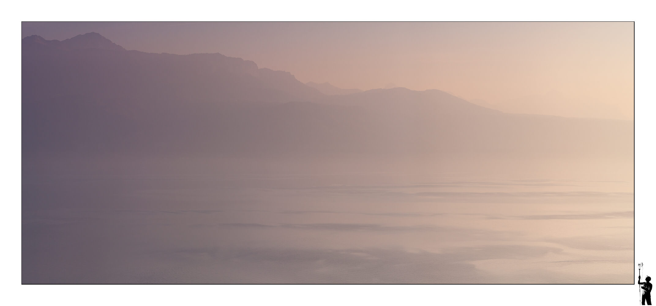 Lumière sur le lac Léman en suisse depuis Chexbres