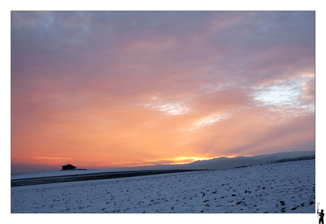 Couché de soleil dans le canton de Vaud