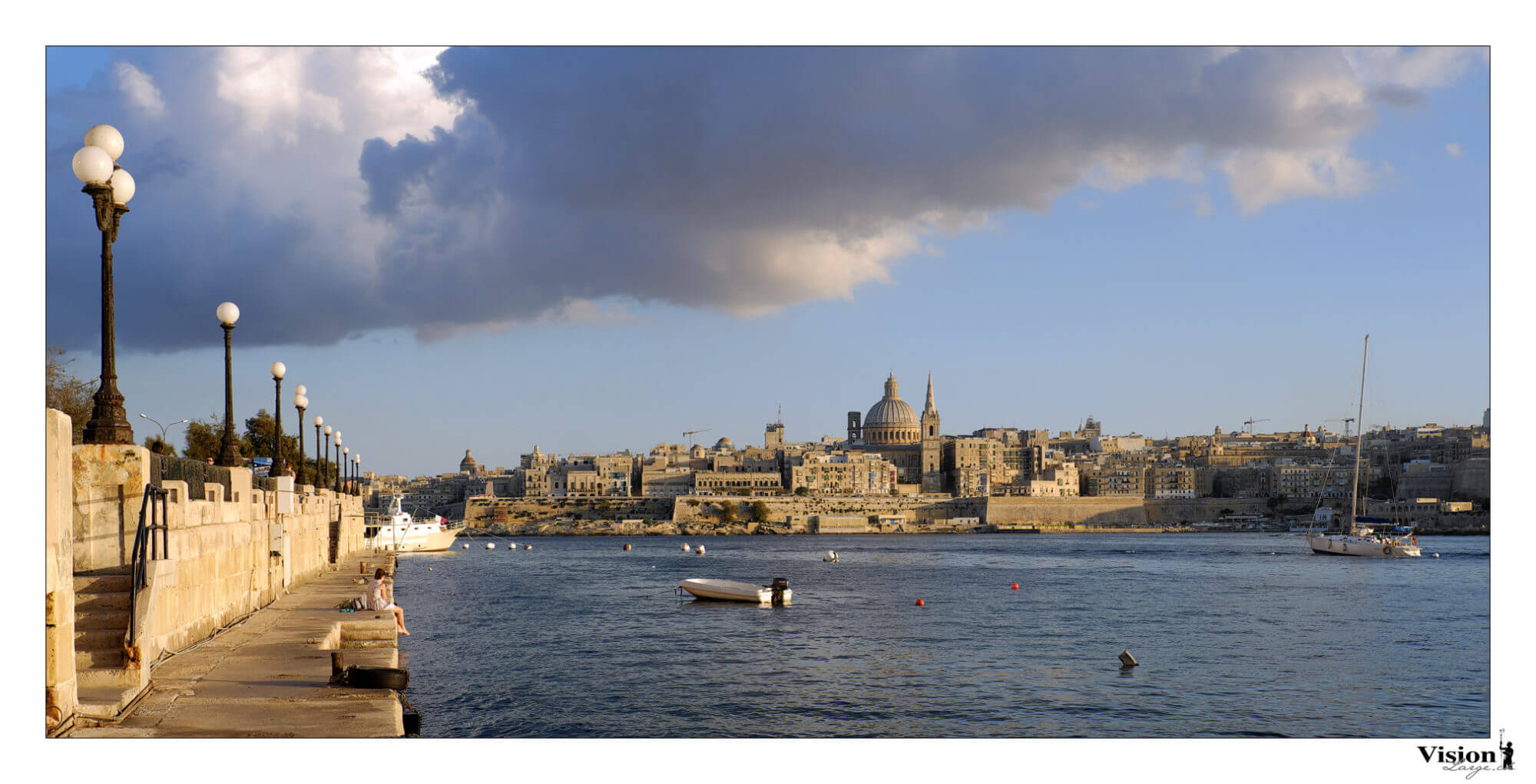 Malte La Valette depuis le port