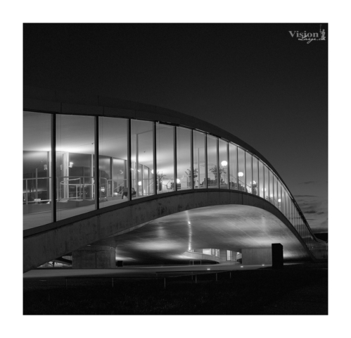 photo au 6x6 argentique noir et blanc au Rolex learning center