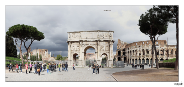 Rome en Italie et le Colisée au Fijifilm x100t
