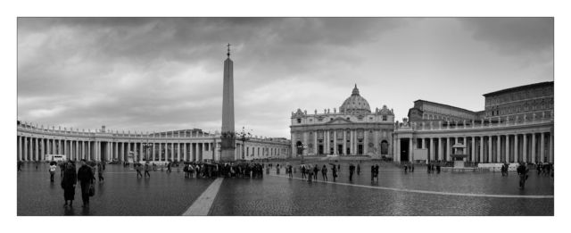 Place du vatican en panorama prise avec le Fujifilm X100t