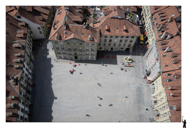 Cathédrale de Fribourg vue du ciel