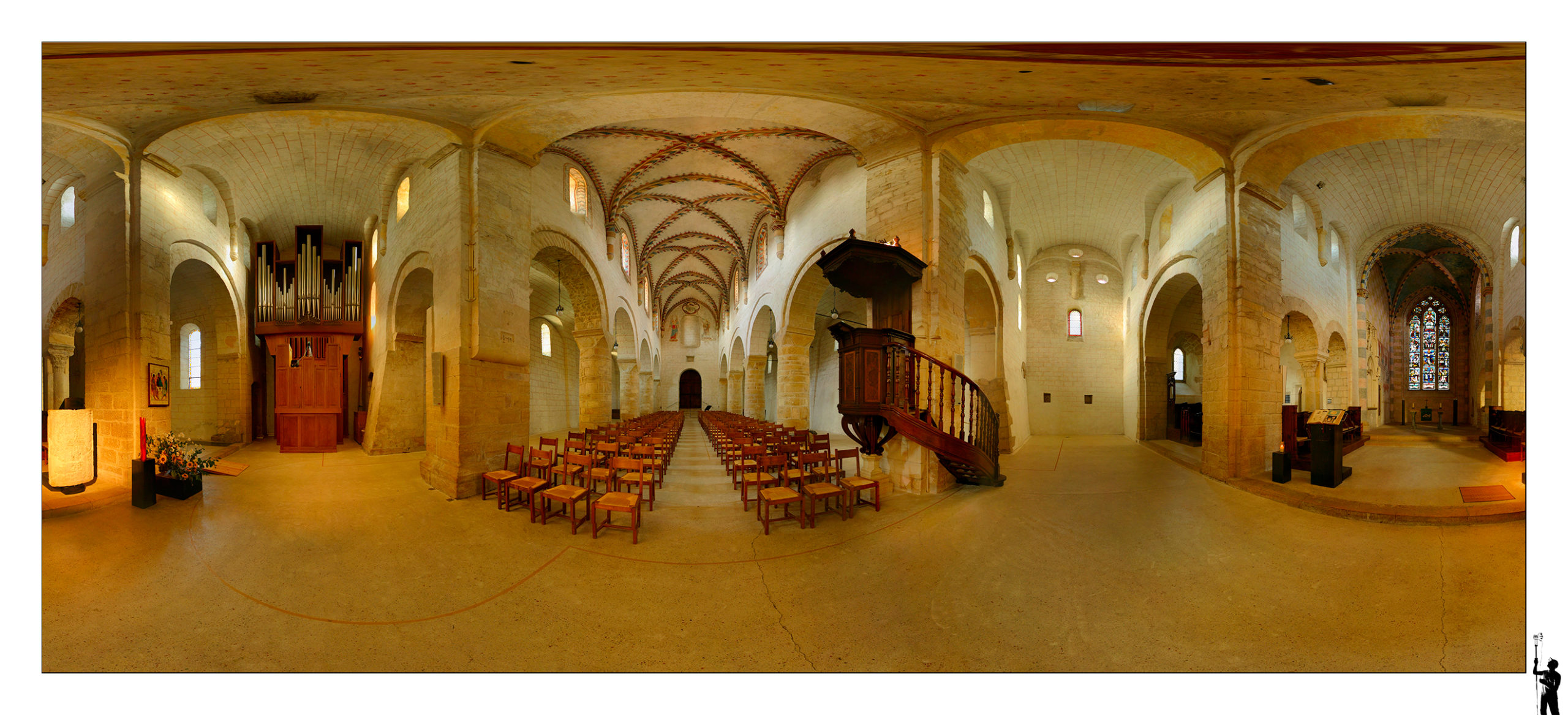 Image 360 de l'église de Romainmotier